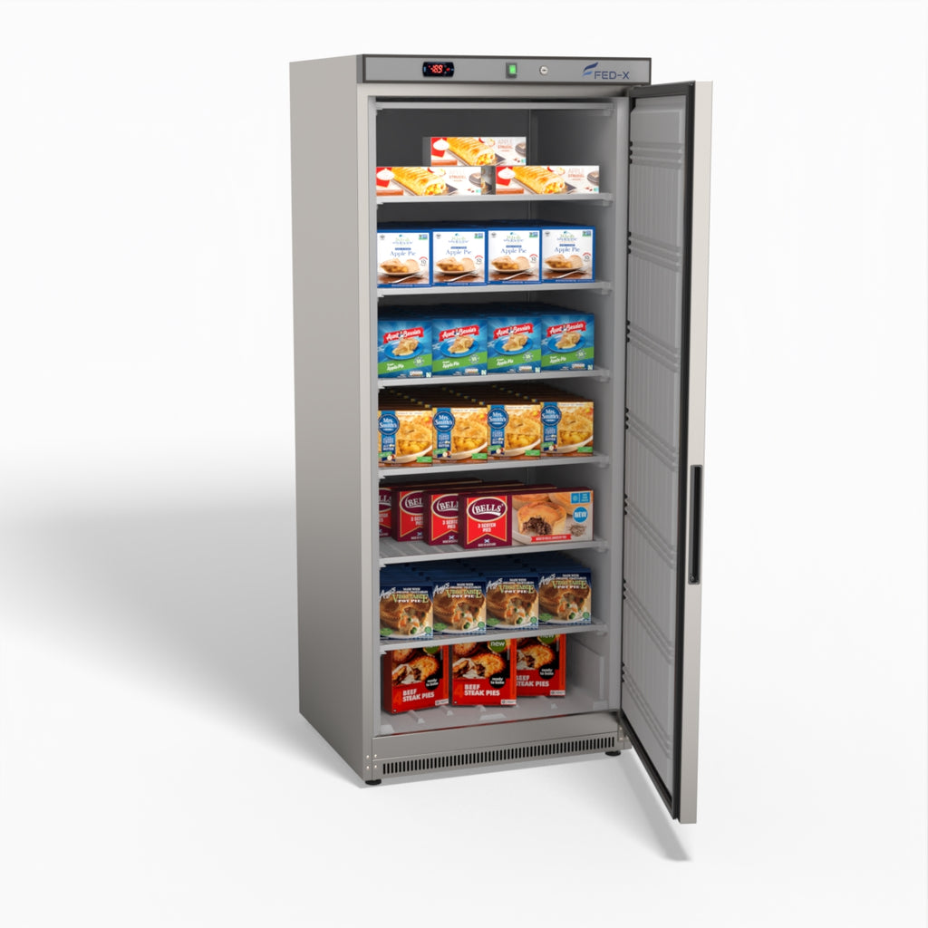 FED-X Thermaster Stainless Steel Uprighht Static Freezer XF600SS