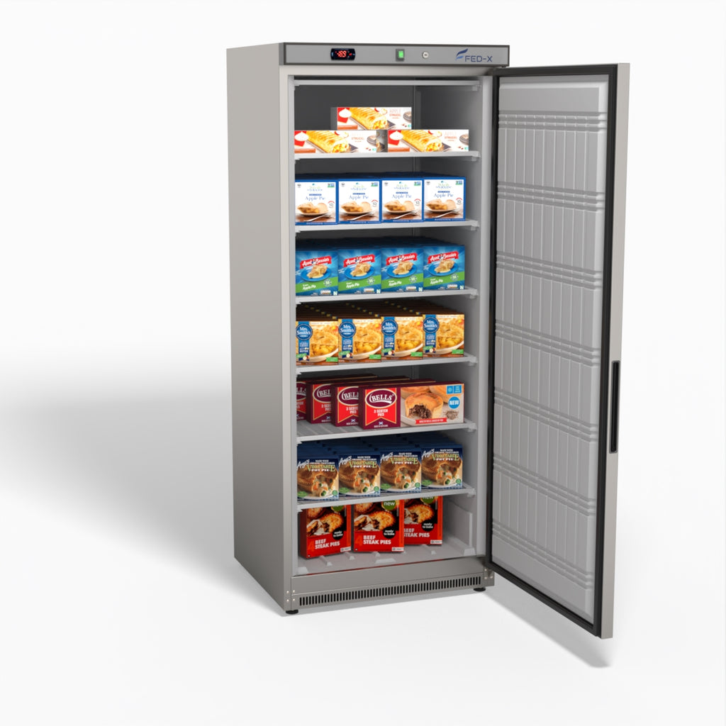 FED-X Thermaster Stainless Steel Uprighht Static Freezer XF600SS