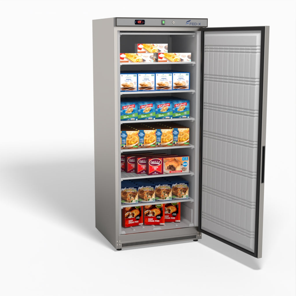 FED-X Thermaster Stainless Steel Uprighht Static Freezer XF600SS