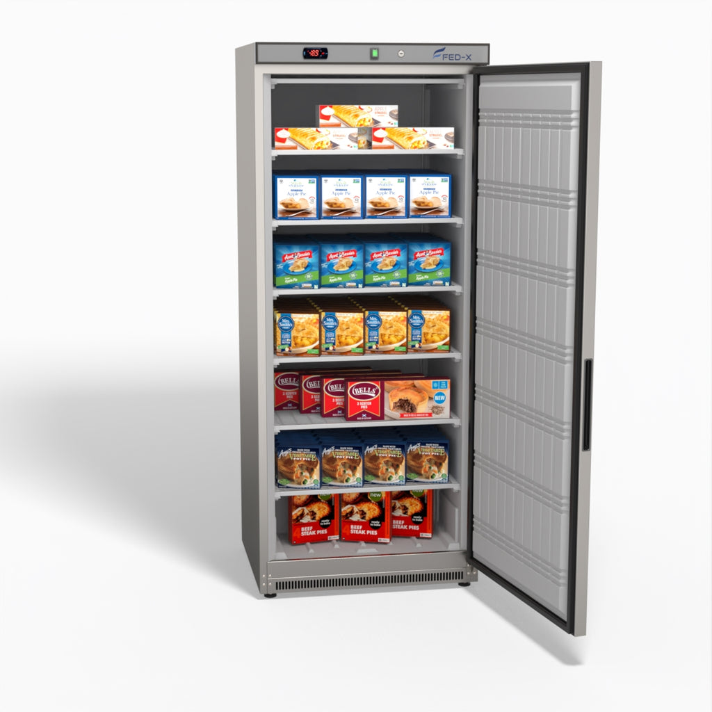 FED-X Thermaster Stainless Steel Uprighht Static Freezer XF600SS