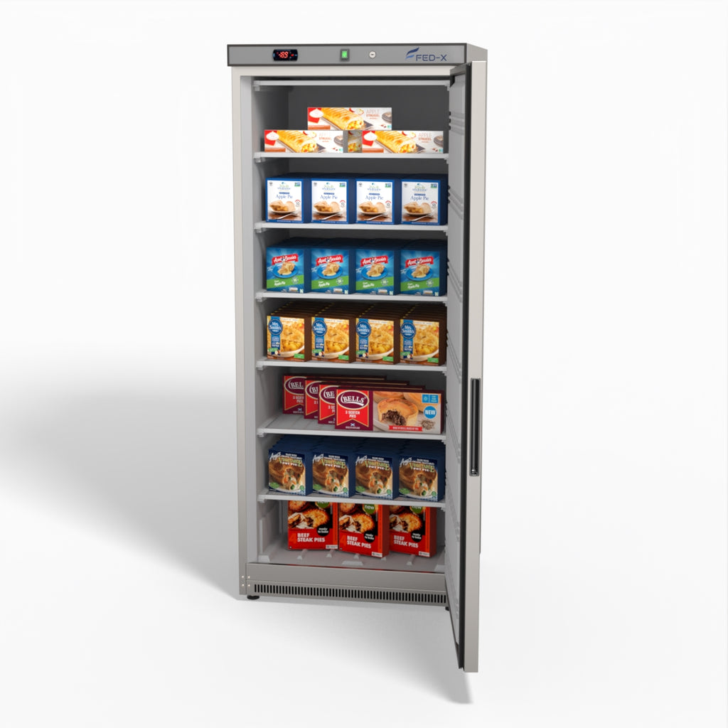 FED-X Thermaster Stainless Steel Uprighht Static Freezer XF600SS
