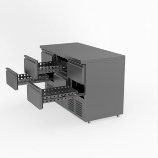 Six Drawer Compact Workbench Fridge - FED-X XGNS1300-6D