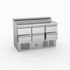 FED-X Six Drawer Salad Prep Fridge XGNS1300D-6D