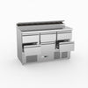 FED-X Six Drawer Salad Prep Fridge XGNS1300D-6D