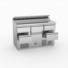 FED-X Six Drawer Salad Prep Fridge XGNS1300D-6D