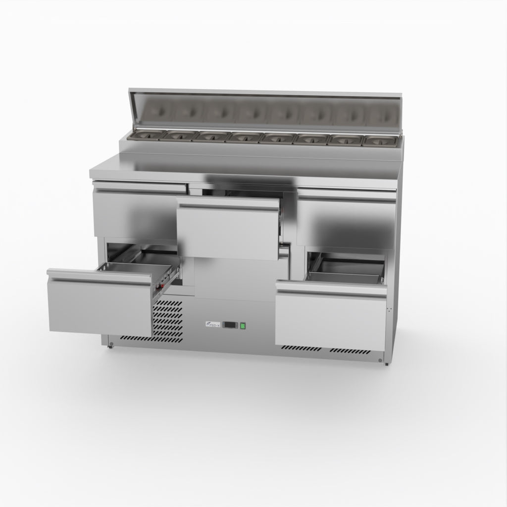 FED-X Six Drawer Salad Prep Fridge XGNS1300D-6D
