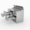 FED-X Six Drawer Salad Prep Fridge XGNS1300D-6D