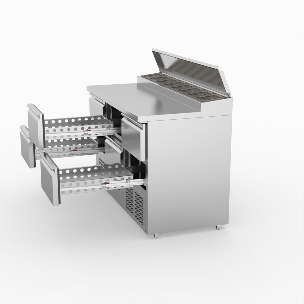 FED-X Six Drawer Salad Prep Fridge XGNS1300D-6D