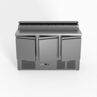 Three Door Salad Prep Fridge - FED-X XGNS1300D