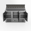 FED-X Three Door Salad Prep Fridge XGNS1300D