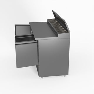 Three Door Salad Prep Fridge - FED-X XGNS1300D