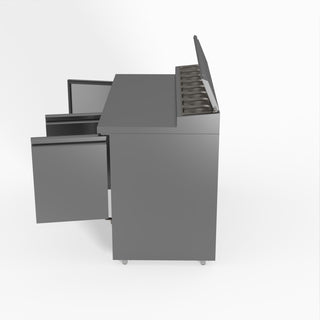 Three Door Salad Prep Fridge - FED-X XGNS1300D