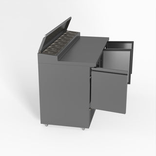 Three Door Salad Prep Fridge - FED-X XGNS1300D