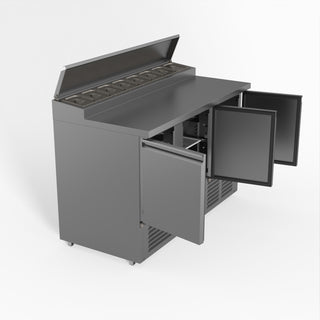 Three Door Salad Prep Fridge - FED-X XGNS1300D