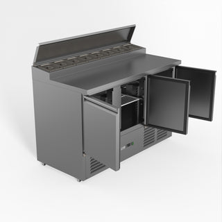 Three Door Salad Prep Fridge - FED-X XGNS1300D