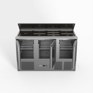 Three Door Salad Prep Fridge - FED-X XGNS1300S