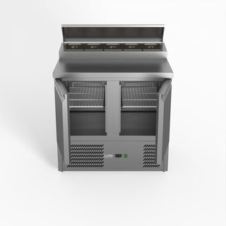 Two Door Salad Prep Fridge - FED-X XGNS900D