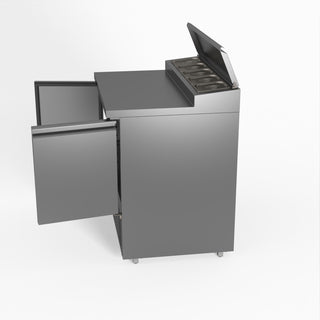 Two Door Salad Prep Fridge - FED-X XGNS900D