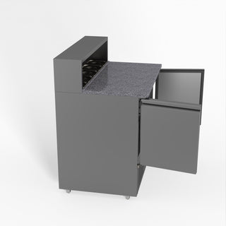 Two Door Salad Prep Fridge With Marble Top - FED-X XGNS900E