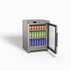 FED-X Thermaster Stainless Steel Upright Static Display Fridge XR200SG