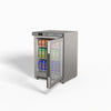 FED-X Thermaster Stainless Steel Upright Static Display Fridge XR200SG