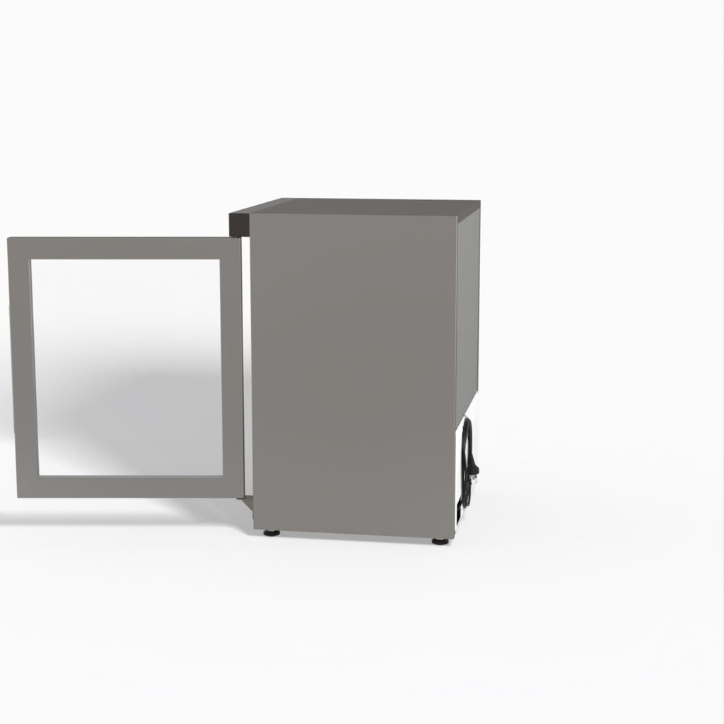 FED-X Thermaster Stainless Steel Upright Static Display Fridge XR200SG