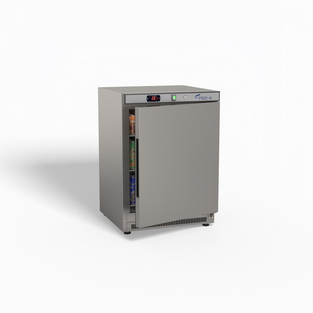 FED-X Thermaster Stainless Steel Upright Static Fridge XR200SS