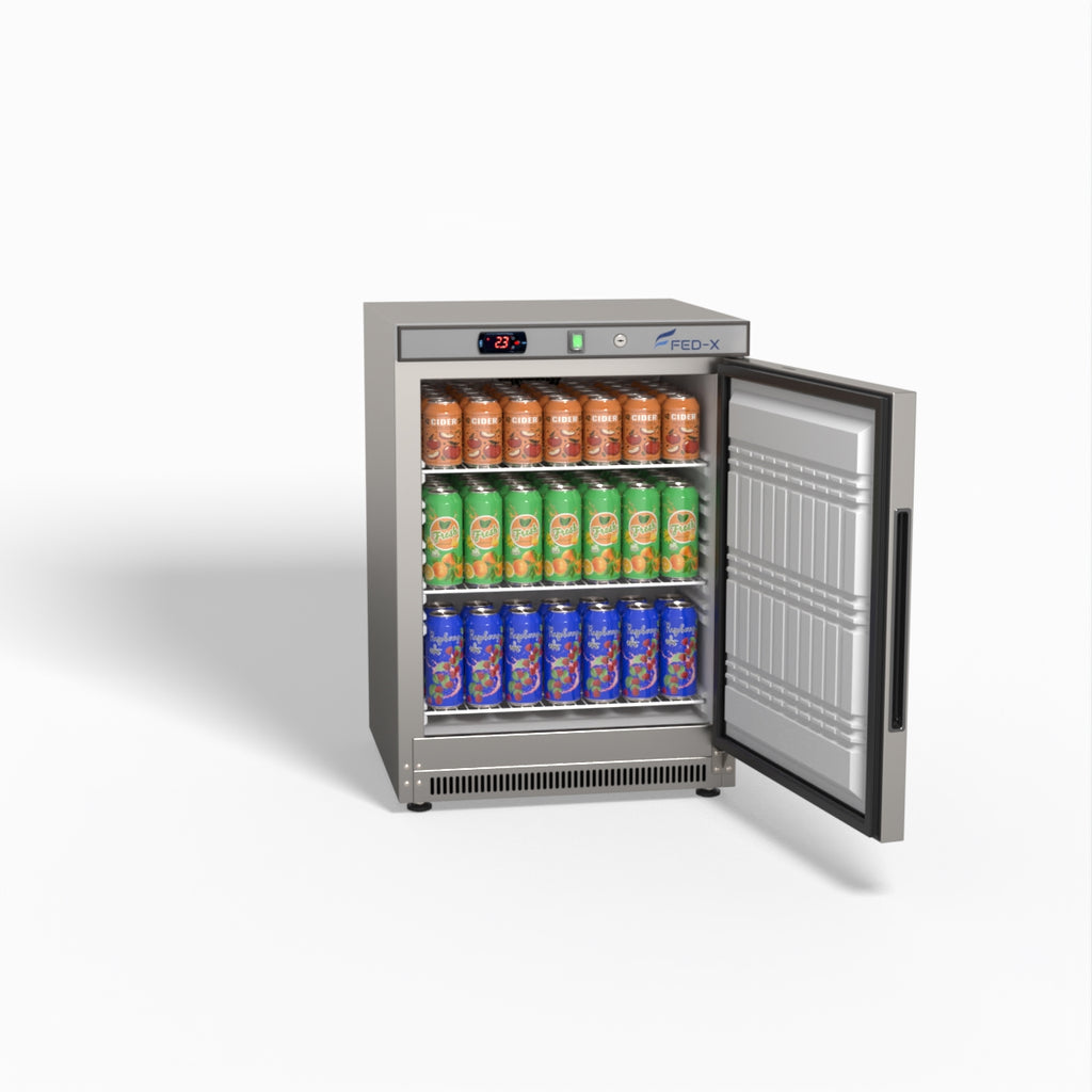 FED-X Thermaster Stainless Steel Upright Static Fridge XR200SS