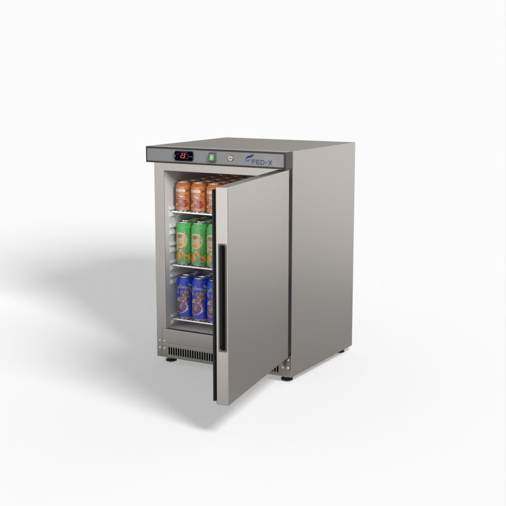 FED-X Thermaster Stainless Steel Upright Static Fridge XR200SS