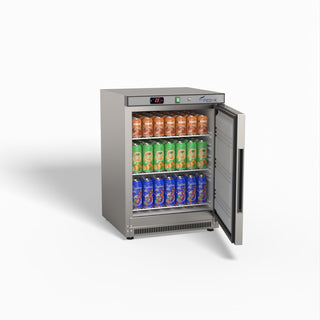 Thermaster Stainless Steel Upright Static Fridge XR200SS