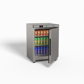 Thermaster Stainless Steel Upright Static Fridge XR200SS