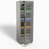 FED-X Thermaster Stainless Steel Upright Static Display Fridge XR400SG