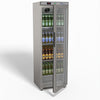 FED-X Thermaster Stainless Steel Upright Static Display Fridge XR400SG
