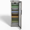 FED-X Thermaster Stainless Steel Upright Static Display Fridge XR400SG