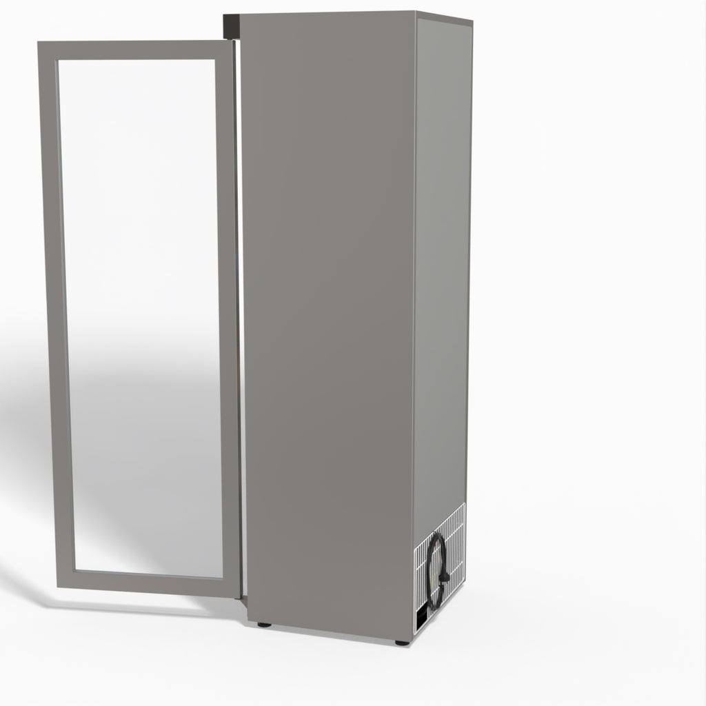 FED-X Thermaster Stainless Steel Upright Static Display Fridge XR400SG