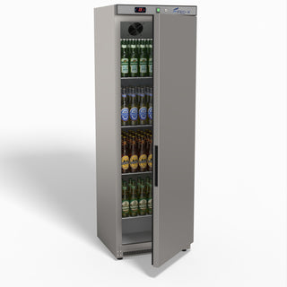 Stainless Steel Upright Static Fridge XR400SS