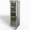 FED-X Stainless Steel Upright Static Fridge XR400SS