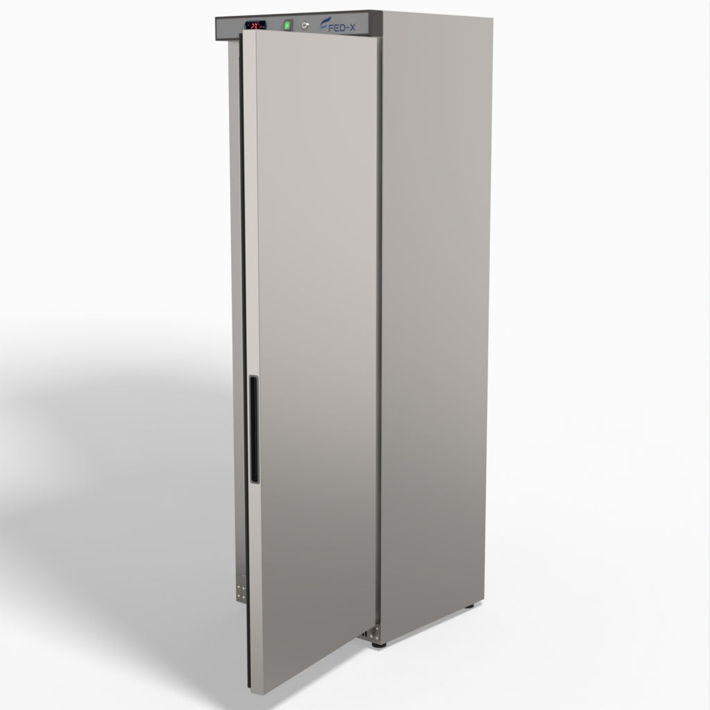 FED-X Stainless Steel Upright Static Fridge XR400SS