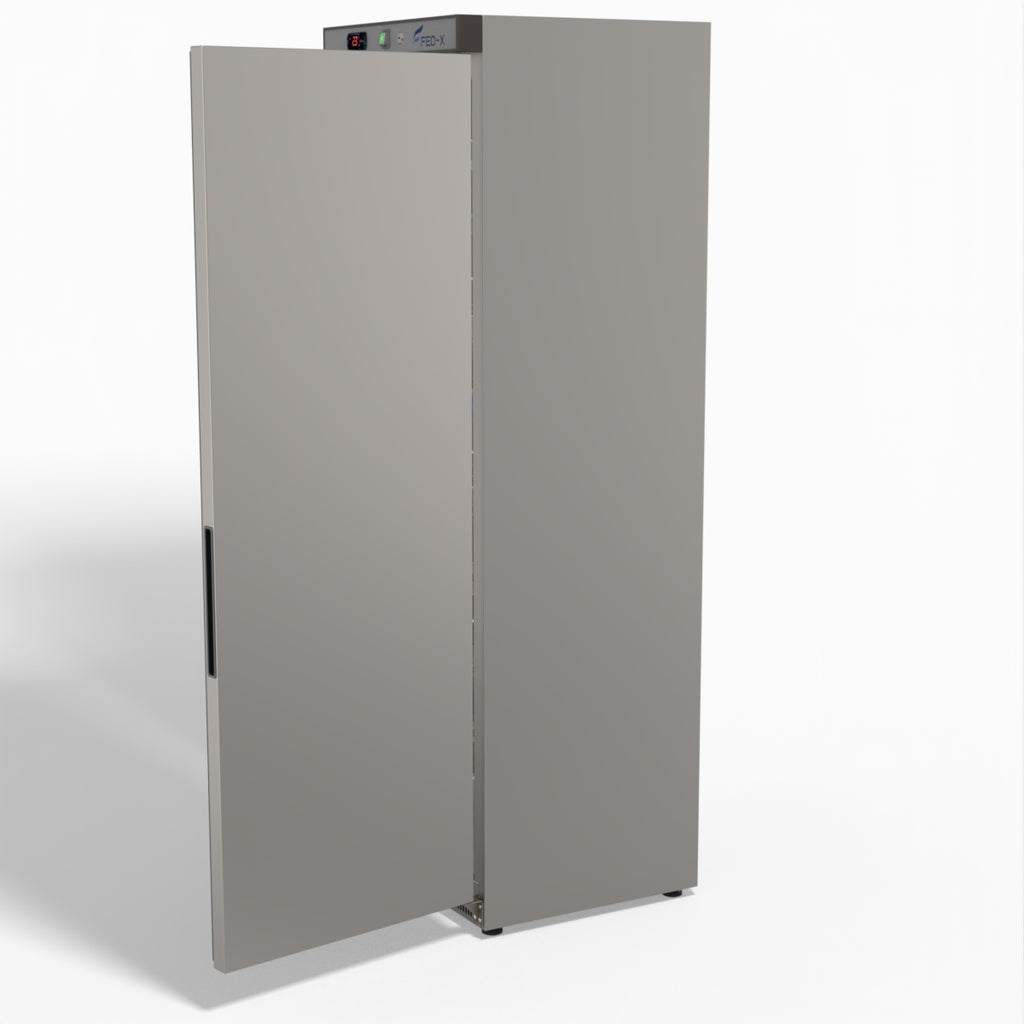 FED-X Stainless Steel Upright Static Fridge XR400SS