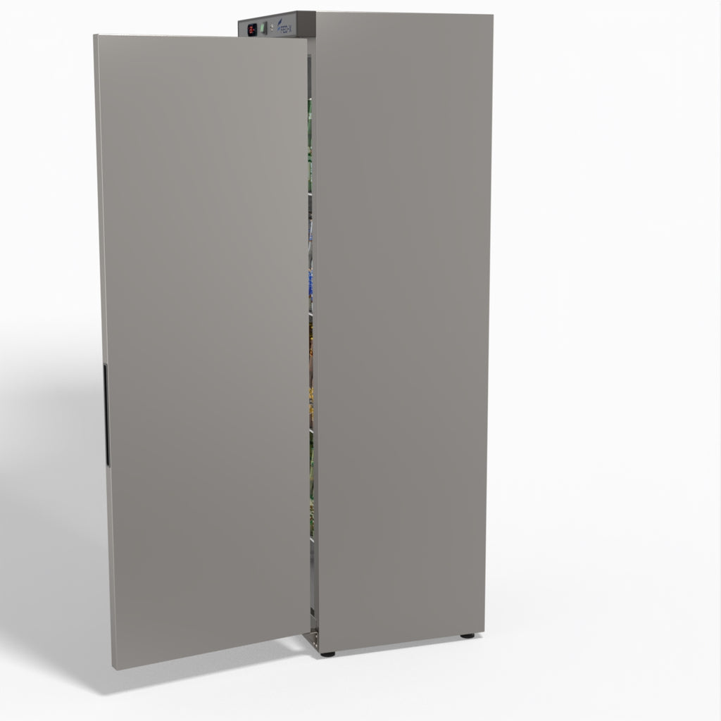 FED-X Stainless Steel Upright Static Fridge XR400SS