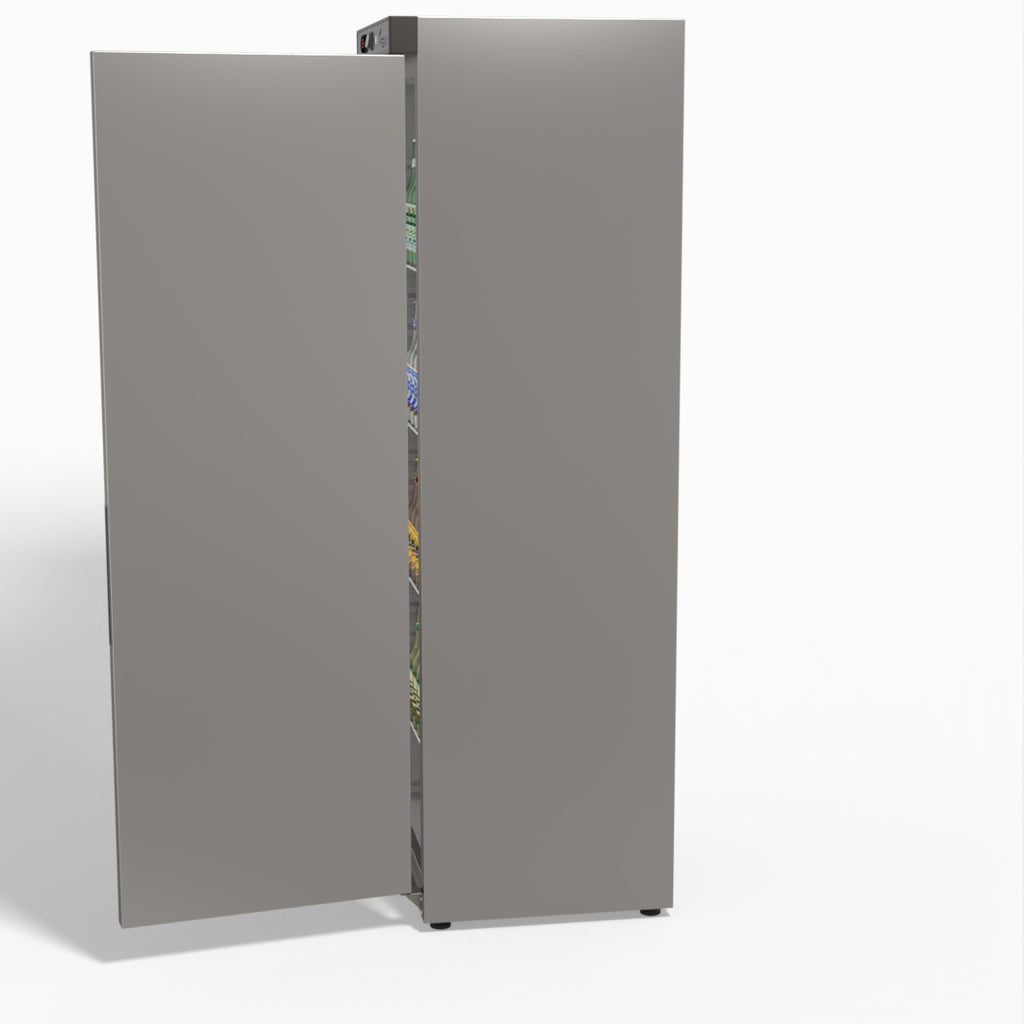 FED-X Stainless Steel Upright Static Fridge XR400SS