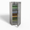 FED-X Thermaster Stainless Steel Upright Static Display Fridge XR600SG
