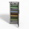 FED-X Thermaster Stainless Steel Upright Static Display Fridge XR600SG