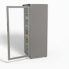 FED-X Thermaster Stainless Steel Upright Static Display Fridge XR600SG