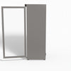 FED-X Thermaster Stainless Steel Upright Static Display Fridge XR600SG