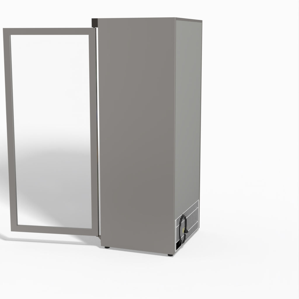 FED-X Thermaster Stainless Steel Upright Static Display Fridge XR600SG