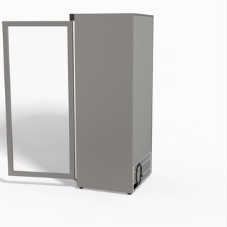 Thermaster Stainless Steel Upright Static Display Fridge XR600SG