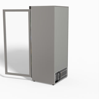 Thermaster Stainless Steel Upright Static Display Fridge XR600SG