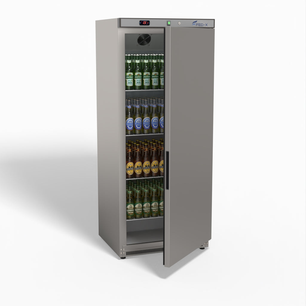 FED-X Stainless Steel Upright Static Fridge XR600SS