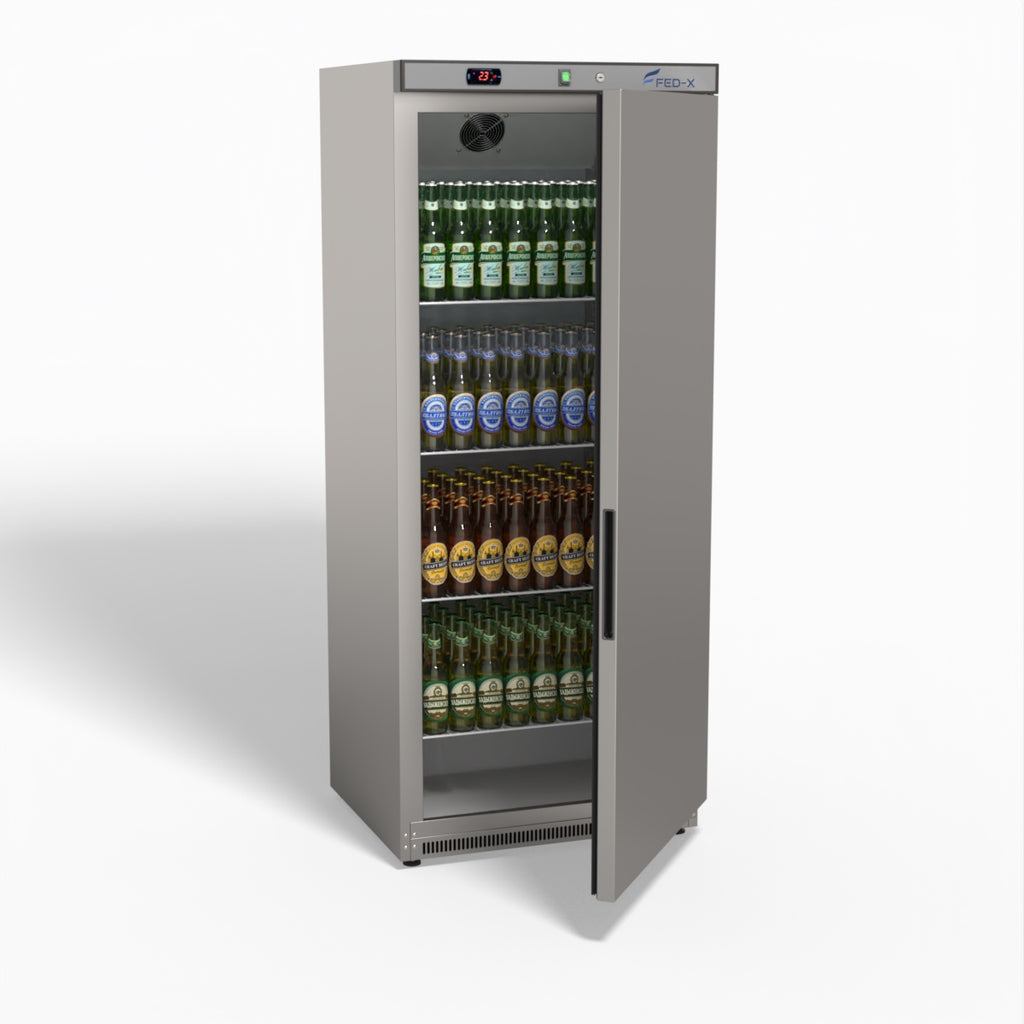 FED-X Stainless Steel Upright Static Fridge XR600SS